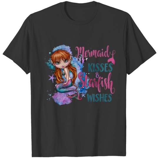 Mermaid Kisses & Starfish Wishes T-shirt