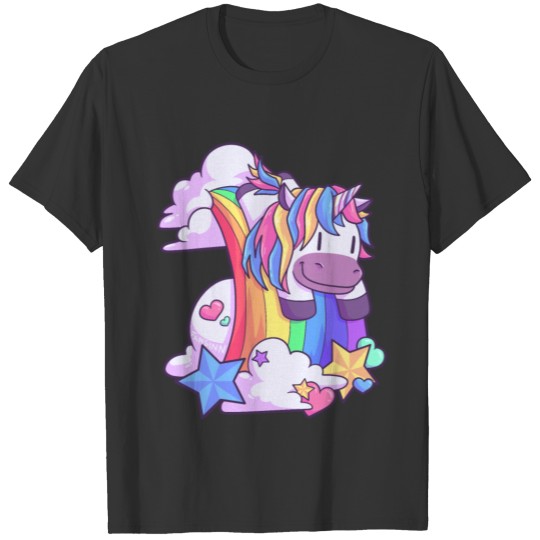 Rainbow Baby children's slide Unicorn T Shirts