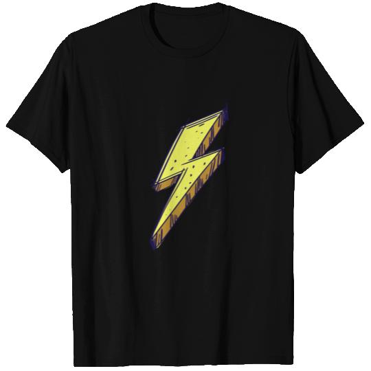 Lightning Bolt Color Illustration T Shirts
