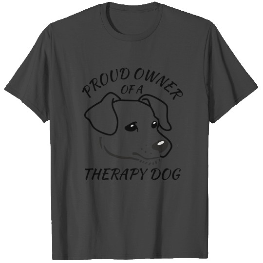 Proud Owner Therapy Dog T Shirts
