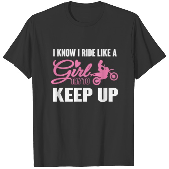 Dirt Bike Like a girl women empowerment gift T-shirt