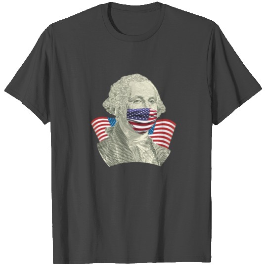 Vintage George Washington Face Mask T Shirts