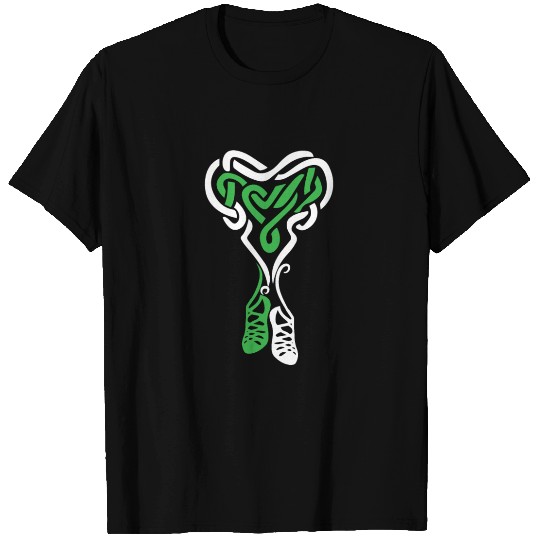 Irish Step Dancing Celtic Knot Heart T Shirts