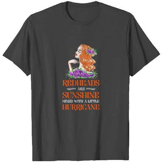 Funny Redheads Sunshine Mixed With Hurricane Ginge T Shirts