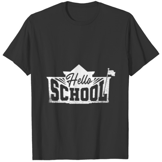 Hello School Enrollment T-shirt