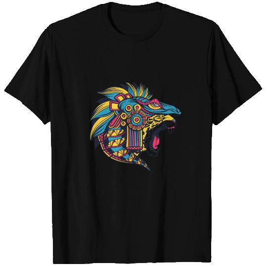 Jaguar Aztec Art Mexican Art T Shirts