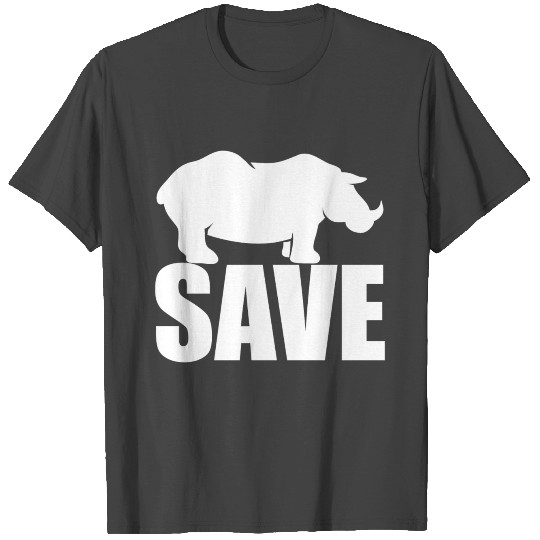Save rhinoceros environmental protection gift T Shirts