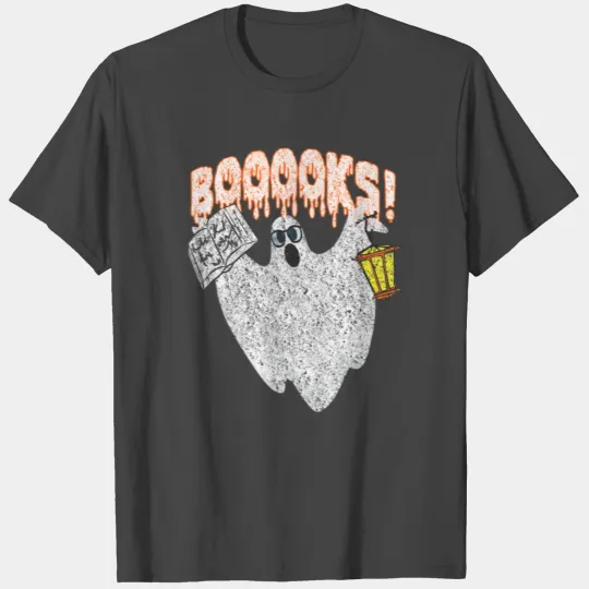 Booooks Scary Book Reading Costume Halloween Gift T Shirts