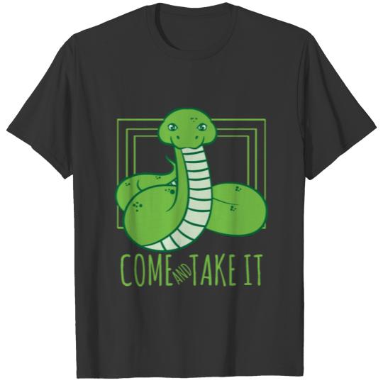 Funny Snake - Cool Come And Take It T-shirt