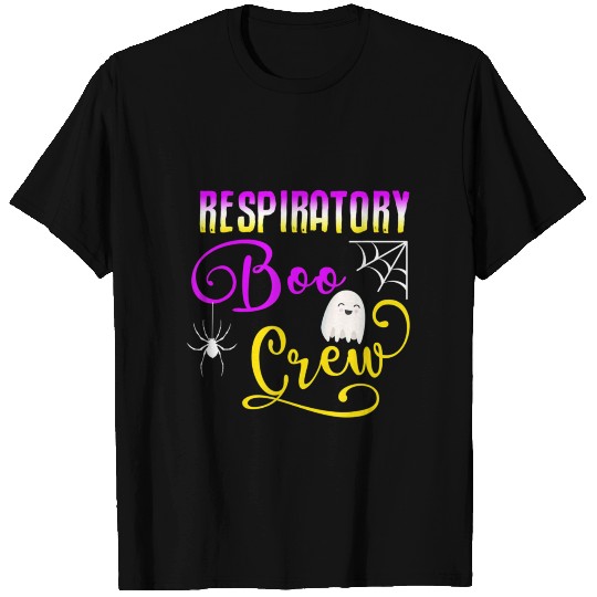 Cute Respiratory Boo Crew Ghost Spider Halloween T Shirts