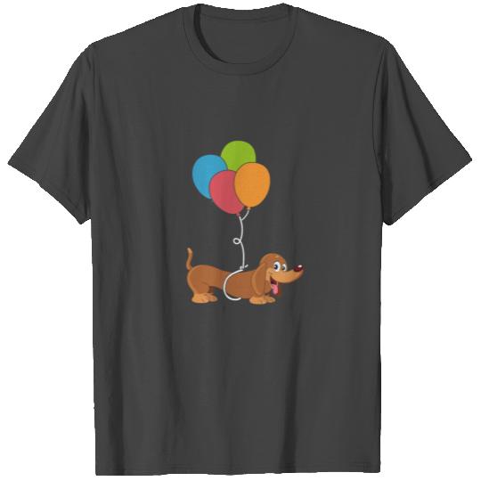 Dachshund With Balloon Dog Lover Gift T Shirts