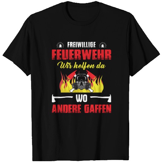volunteer fire brigade fireman deployment T Shirts