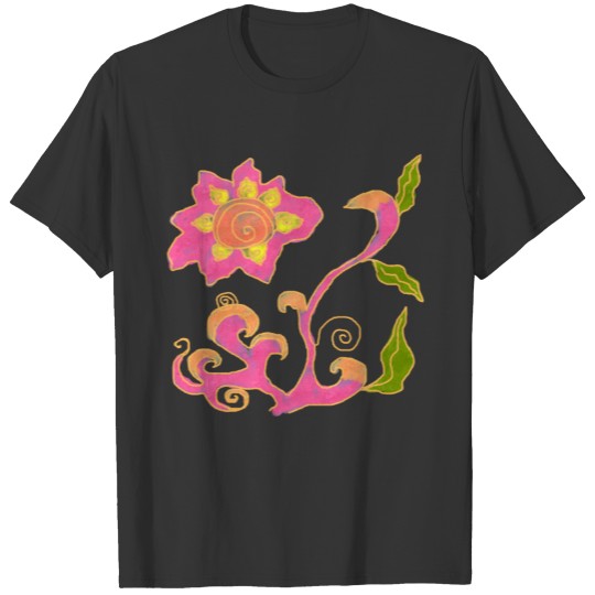 Funky Abstract Floral Art to Wear T Shirts