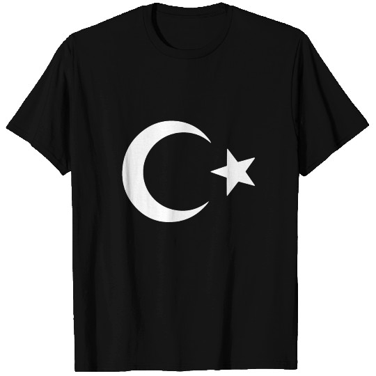 Turkey flag moon and star T Shirts