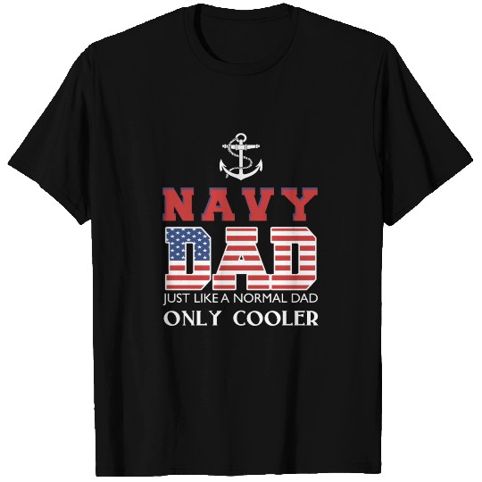Navy Dad T Shirts - Stars and Stripes Veteran Desig