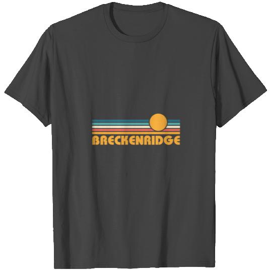 Retro Breckenridge Colorado Sunset T Shirts