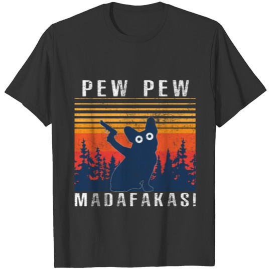 French Bulldog Pew Pew Madafakas Vintage T Shirts