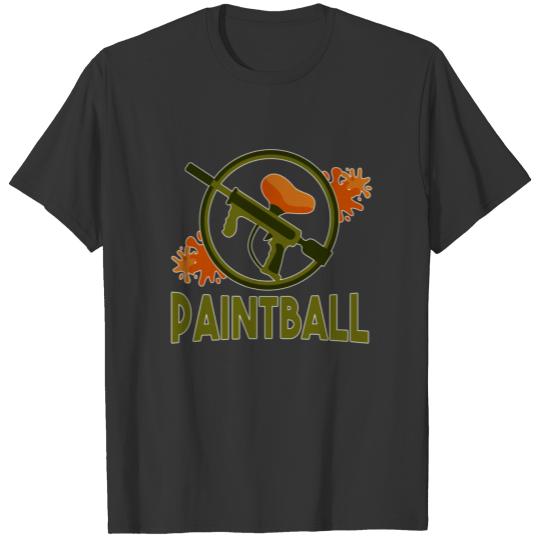 Paintball Rifle Color Splash Airsoft Gotcha Gift T-shirt