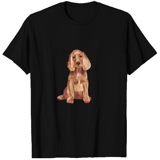 Cocker Spaniel dog's illustration T Shirts