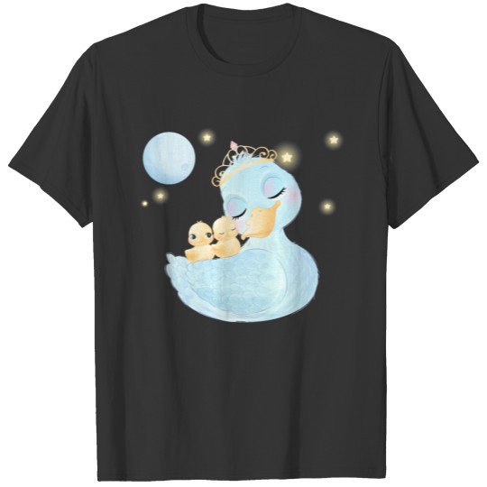Cute Little Duck Mother Baby T Shirts