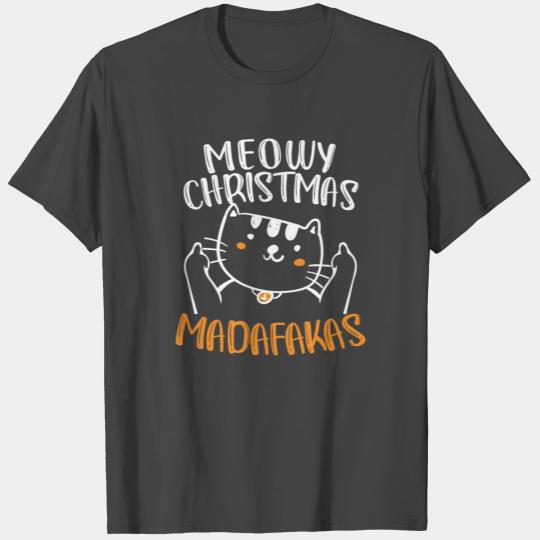 Meow Christmas - Merry Christmas Gift T Shirts