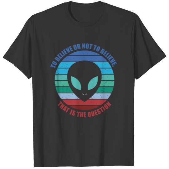 Alien with a question. Hamlet parody T-shirt