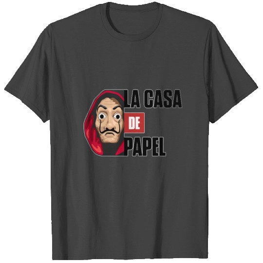 De Papel La casa and Bella Dalí mask T Shirts