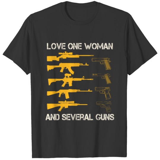Women Gun Shooting T-Shirt Gift Girlfriend T-shirt