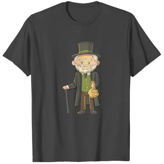 Christmas Carol Scrooge Money T Shirts