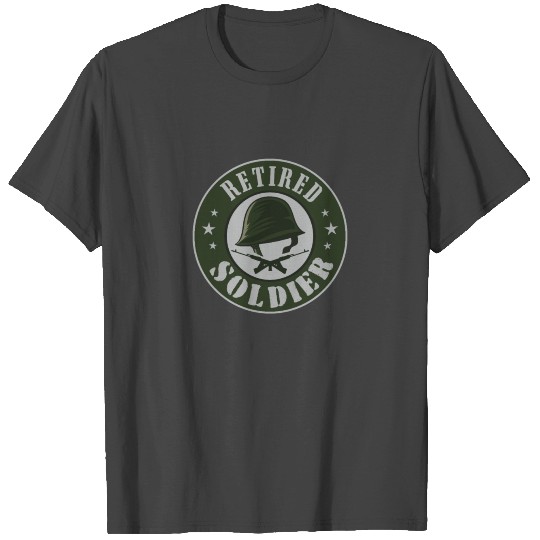 Retired Soldier Veteran National Guard Military T Shirts