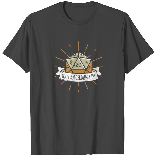 You can Certainly Try Dragon Dice Wizard Gamer T Shirts