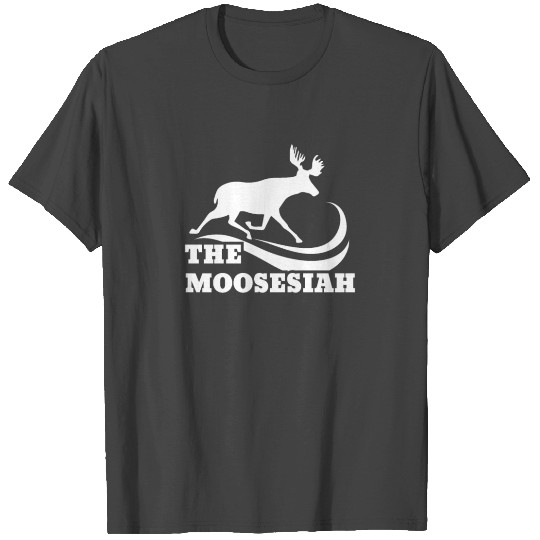 Moose Running Across The River Funny Gift Idea T Shirts