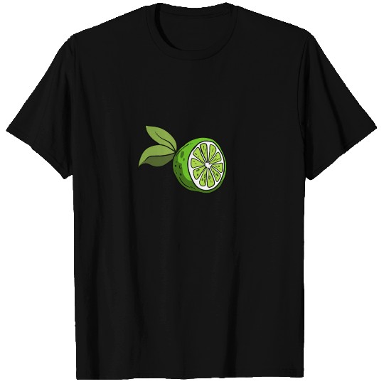 Lime Citrus Fruit Shape T Shirts