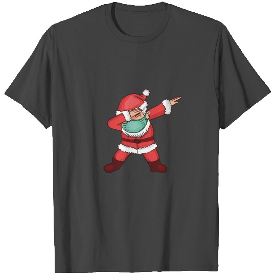 Dabbing Santa with Mask T Shirts