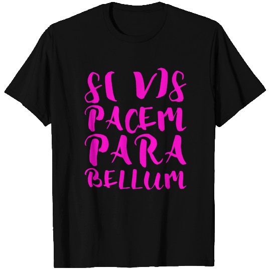 2reborn SI VIS PACEM PARA BELLUM Frieden neo rose T Shirts