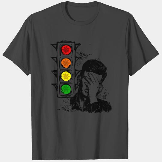 2reborn Corona Covid19 Virus traffic light T Shirts