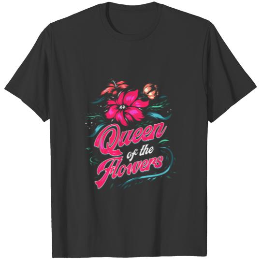 Florist Queen of the Flowers Floral Designer T-shirt