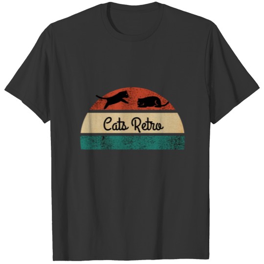 Cats Retro Style T-shirt