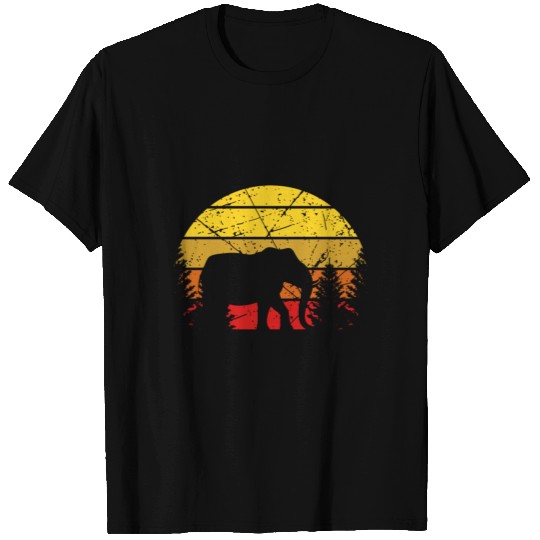 Elephant Retro Africa Animal Love T Shirts