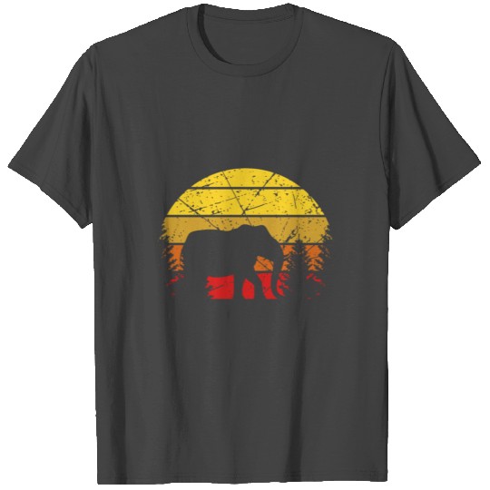 Elephant Retro Africa Animal Love T Shirts