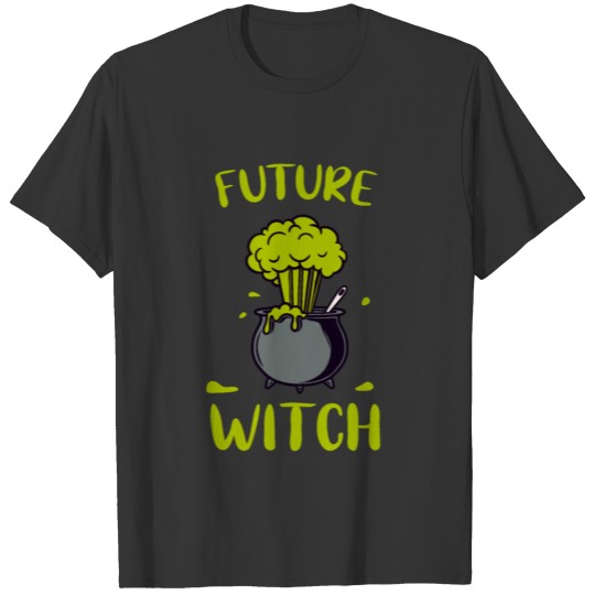 Green Witch Cauldron funny Wiccanism T Shirts
