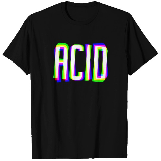 acid house trippy glitch dj raver clubber edm gift T Shirts