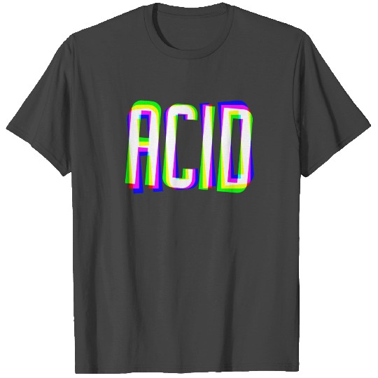 acid house trippy glitch dj raver clubber edm gift T Shirts