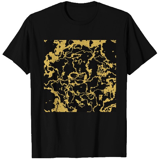 Black and Gold Marble T Shirts