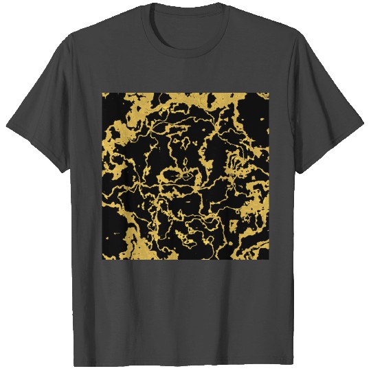 Black and Gold Marble T Shirts