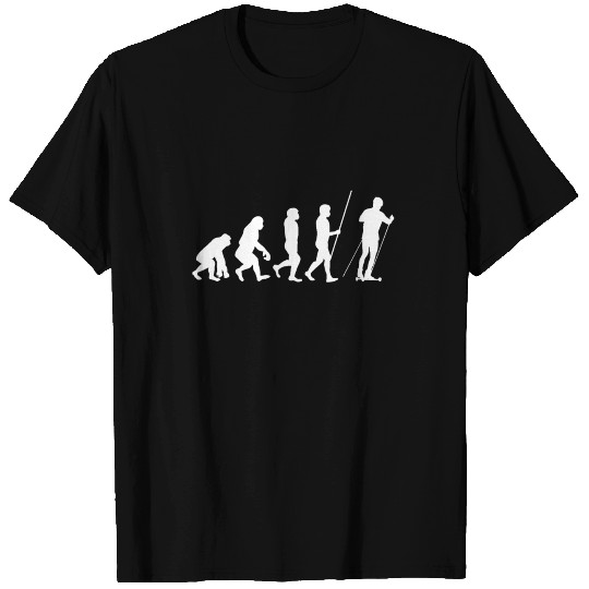 Nordic Cross Skating Evolution Sport Funny Gift T Shirts