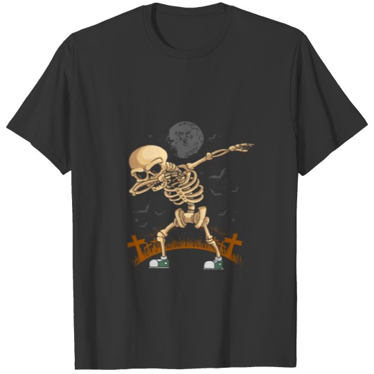 Dancing Skeleton Dabbing Skeletons Trendy Skull T-shirt