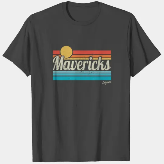 Mavericks California Retro Sunset Surfer Trip Love T Shirts