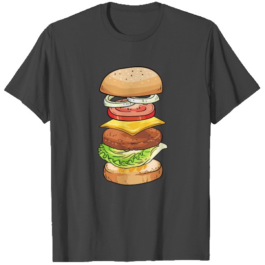 Cheese Burger Design for a Friend of Fastfood and T Shirts