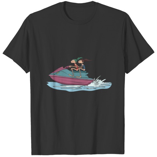 Couple on the water motorbike T-shirt